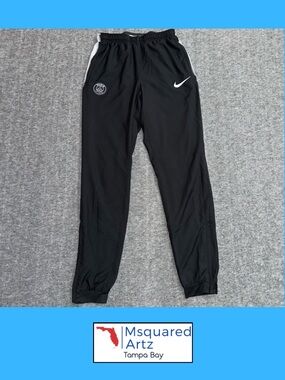 Nike PSG Paris Saint-Germain Men's Small Dri-FIT Black Soccer Track Pants